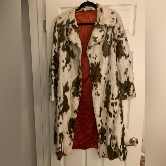 Vintage Jackets & Blazers - Vintage Cow Print Coat